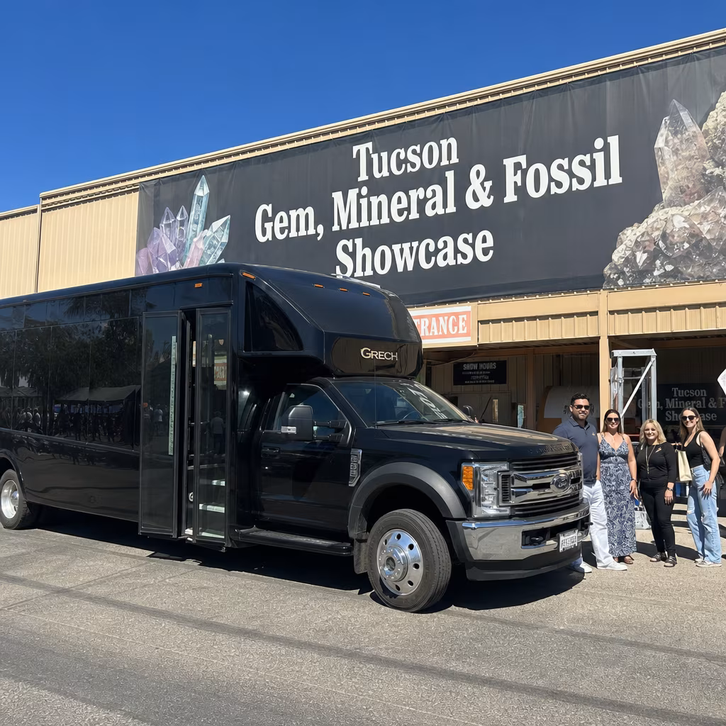 The Complete Guide to Group Transportation for the Tucson Gem, Mineral & Fossil Showcase