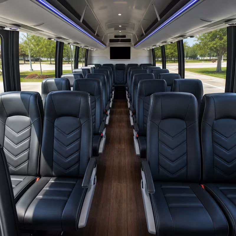 15-35 Passenger Minibus Interior