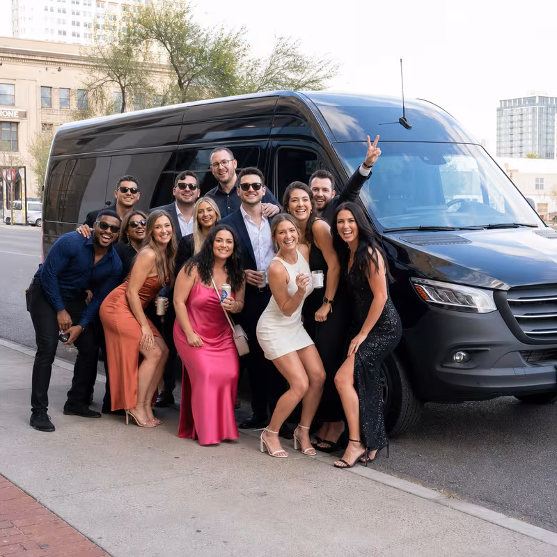 Tucson Bachelor & Bachelorette Transportation fleet vehicle