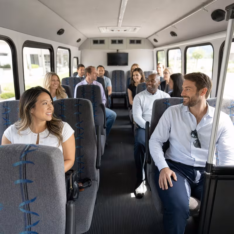 Black Mercedes Sprinter van staged for an Tucson Corporate Transportation group