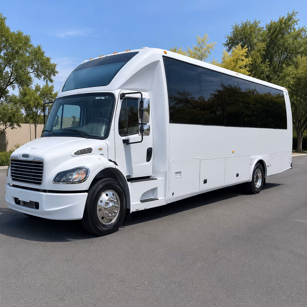 Interior of a party bus rental serving Tucson