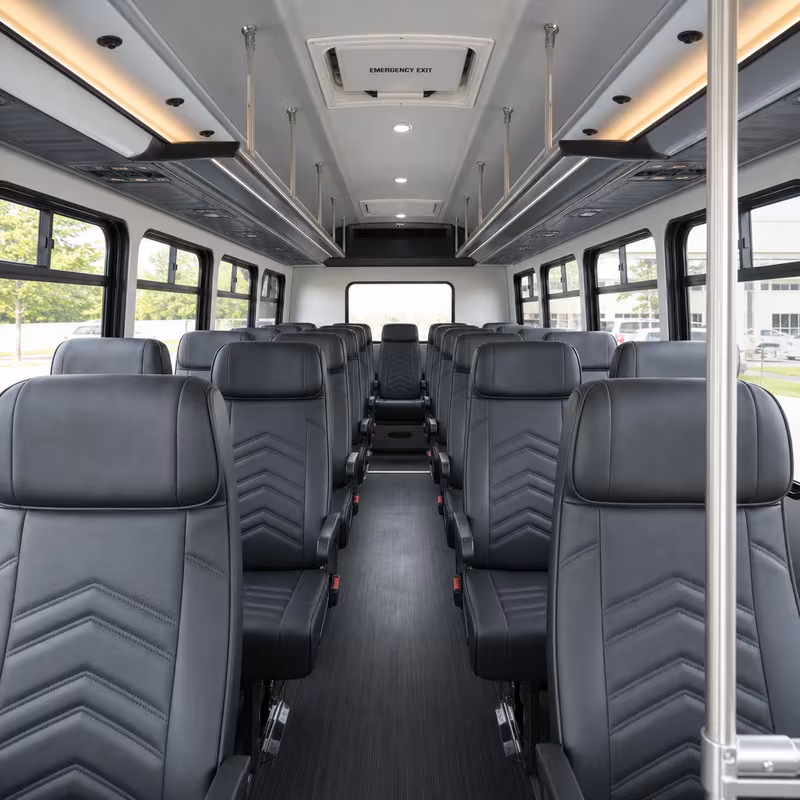15-35 Passenger Minibus Interior