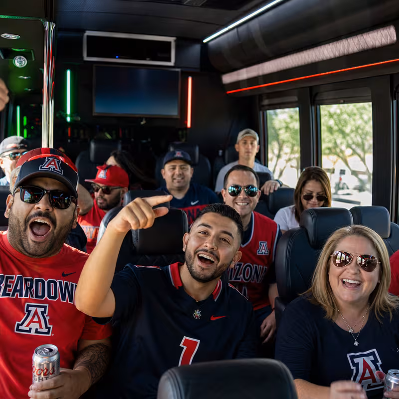 Tucson Sporting Event Transportation fleet vehicle
