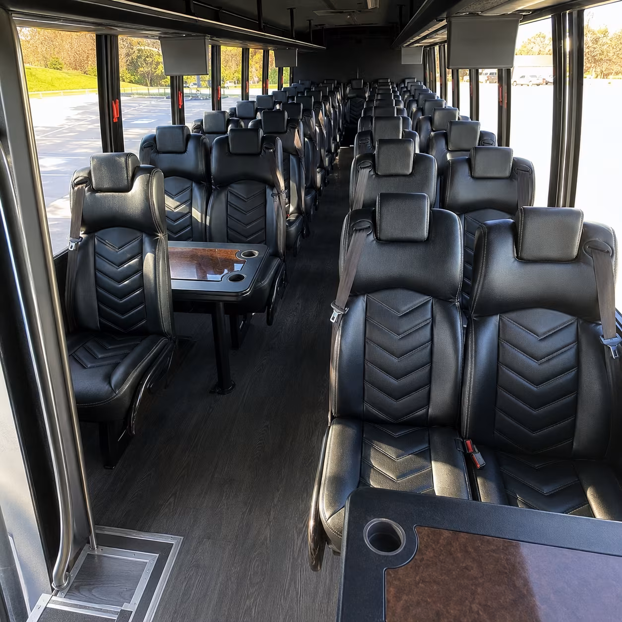 Tucson School Event Transportation party bus interior